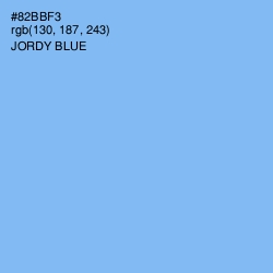 #82BBF3 - Jordy Blue Color Image